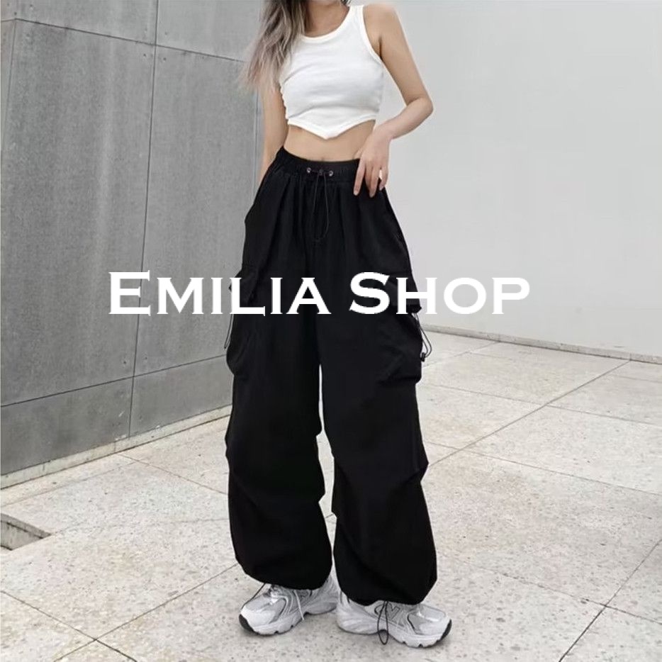 emilia-shop-กางเกงขายาว-กางเกงคาร์โก้ผู้หญิง-คาร์โก้-กางเกง-สบายๆ-ทันสมัย-high-quality-casual-a20m00a37z230912