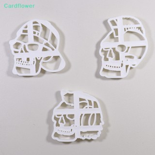 &lt;Cardflower&gt; แม่พิมพ์ ลายการ์ตูนหัวกะโหลก สําหรับตกแต่งเค้ก ช็อคโกแลต บิสกิต คุกกี้ ฟองดองท์ ขนมหวาน เหมาะกับงานปาร์ตี้ฮาโลวีน ลดราคา