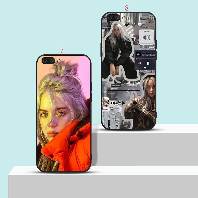 เคสโทรศัพท์มือถือแบบนิ่ม-ลาย-billie-eilish-น่ารัก-สีดํา-สําหรับ-oppo-a16-2021-reno-2-2z-2f-3-4-4-pro-4g-h14