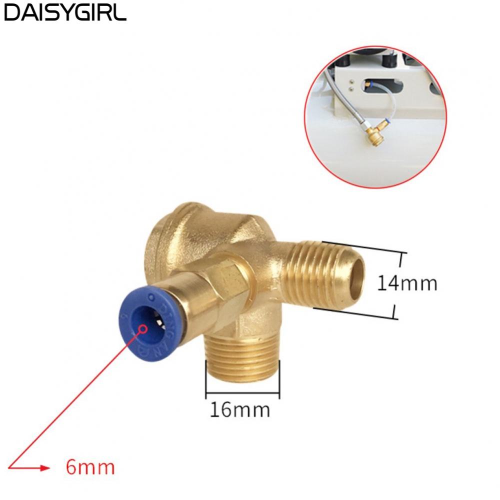 【DAISYG】3Port Brass Male Threaded CheckValve Connector Tool For Air