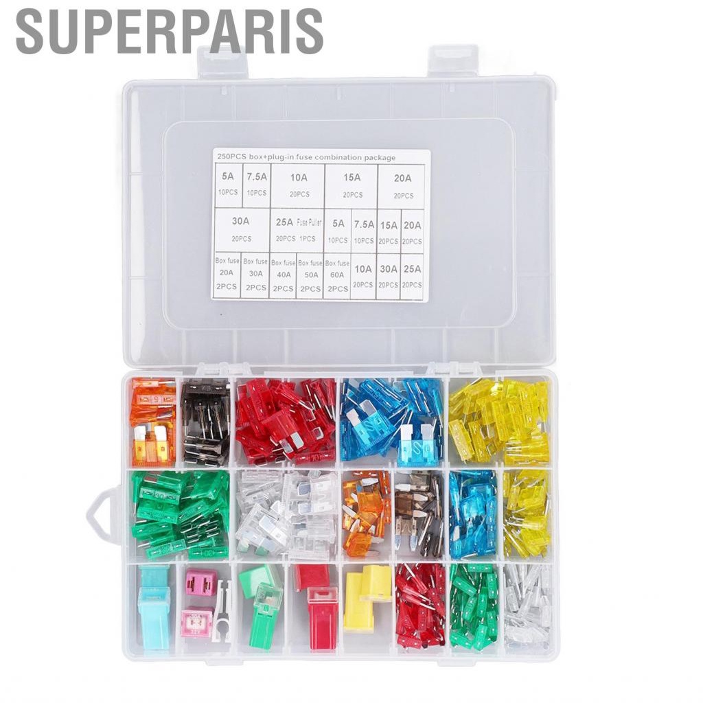 Superparis Automotive Fuse Good Conductivity Assortment Kit Multiple