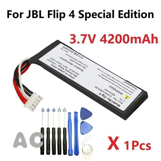 Jbl Flip 4 Li-Po 3,7 V 3000 MAh Li-Po Trådlös Högtalare GSP872693 01