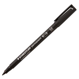 STAEDTLER ปากกาเขียนแผ่นใสลบไม่ได้ 1.0 มม. รุ่น 317-9 สีดำ