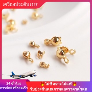 💖เครื่องประดับ DIY ขายส่ง💖หัวเข็มขัด ชุบทอง 14K แบบสองด้าน อุปกรณ์เสริม สําหรับสร้อยคอ สร้อยข้อมือ DIY💕หัวเข็มขัดเชื่อมต่อ/หัวเข็มขัดคลิป/สร้อยข้อมือ/สร้อยคอ💕