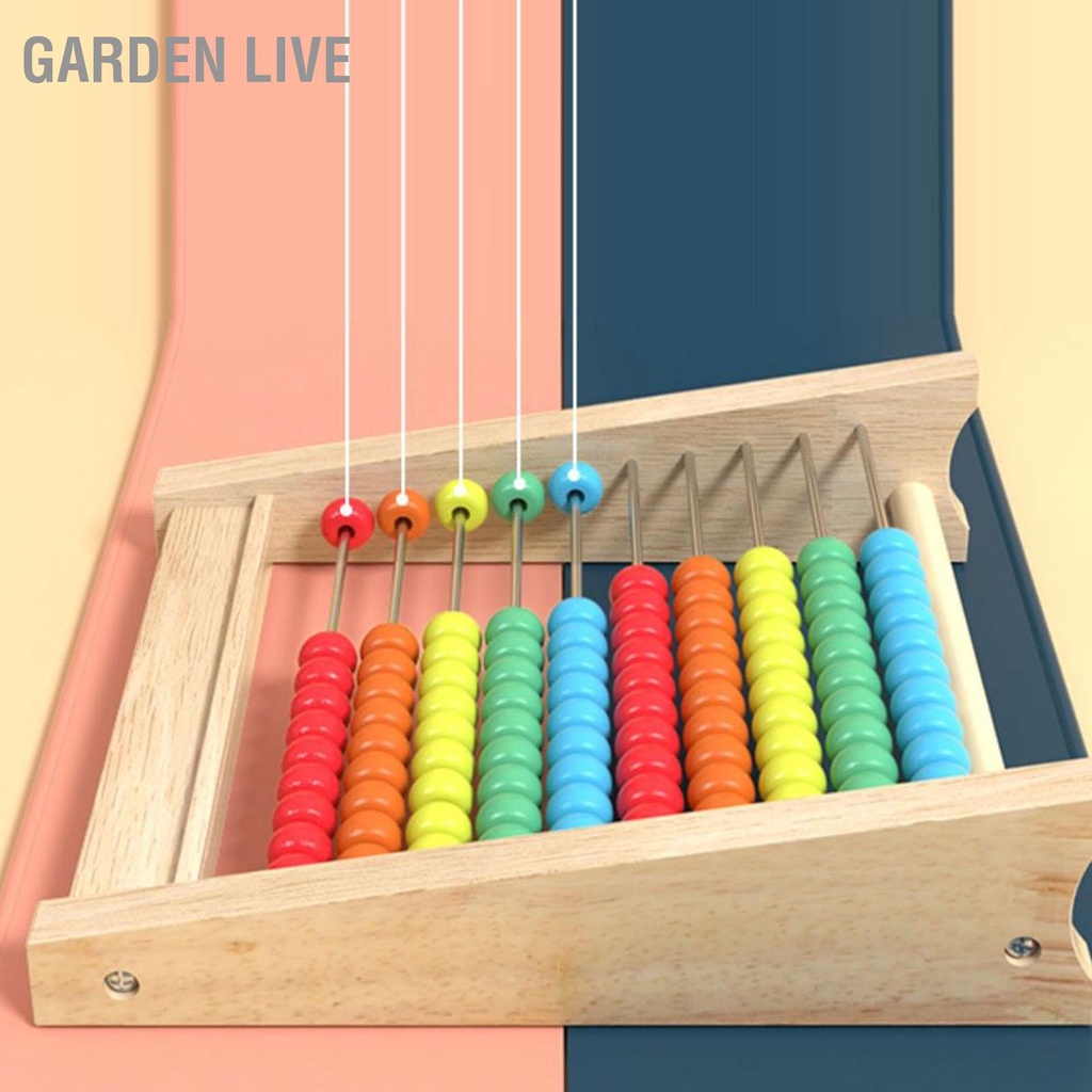 GARDEN LIVE เด็กทารก Abacus Rack เลขคณิตคณิตศาสตร์ 100 ลูกปัดการศึกษา ...