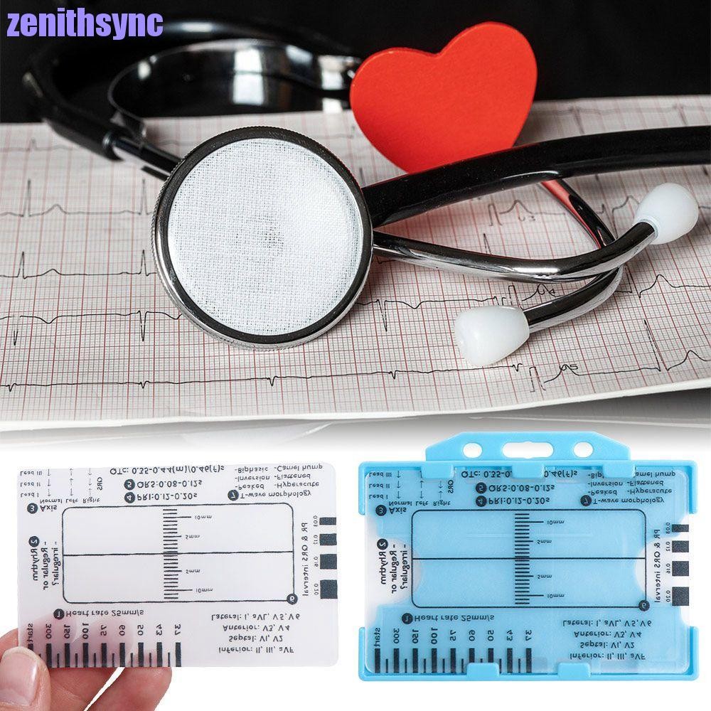 Righello ECG Portatile 7 Step - Per Interpretazione Elettrocardiogramma | In PVC Trasparente, Con Scatola - Foto 10