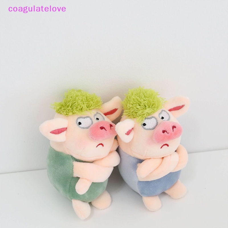 coagulatelove-พวงกุญแจ-จี้ตุ๊กตาหมูโกรธน่ารัก-ขนนิ่ม-สีเขียว-สําหรับห้อยกระเป๋าเป้สะพายหลัง-รถยนต์-ขายดี