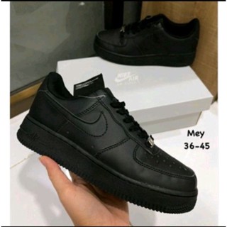 [จัดส่งเร็ว] 👟รองเท้าผ้าใบ (Size:36-45 ) รองเท้าผ้าใบดำล้วนและขาวล้วน รองเท้าสีดำ  พร้อมส่ง ทรงสวยใส่สบาย