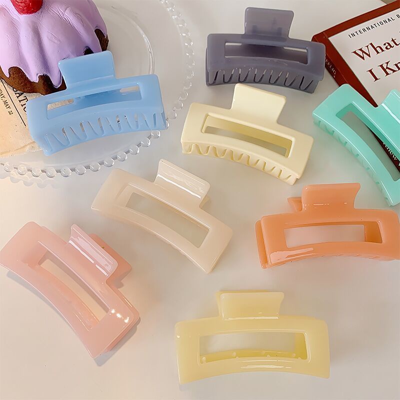 hot-sale-spring-color-hair-clip-square-clip-headwear-hair-clip-back-head-spoon-temperament-big-clip-hair-volume-more-bath-shark-clip-8cc