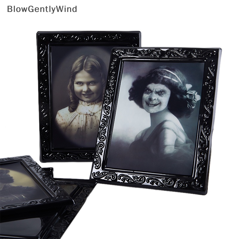 blowgentlywind-กรอบรูป-รูปผี-3d-เปลี่ยนได้-สําหรับตกแต่งบ้านผีสิง-ปาร์ตี้ฮาโลวีน