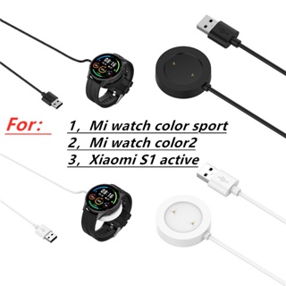 สายชาร์จ USB สําหรับ Xiaomi Mi Watch Color Sport/Color 2 Xiaomi S1 active Sport Smart Watch Dock Charger สายอะแดปเตอร์