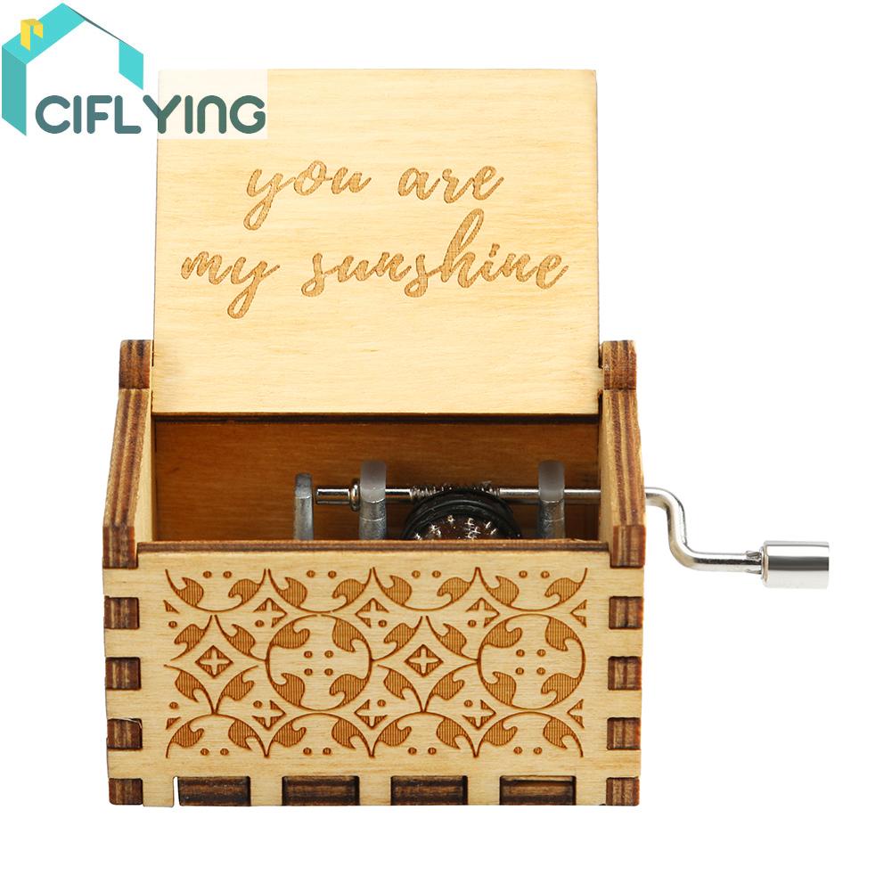 ciflys-th-กล่องดนตรีไม้โบราณ-ของขวัญ-สไตล์เรโทร-สําหรับตกแต่งบ้าน