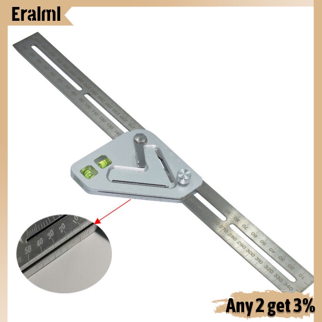 eralml-ไม้บรรทัดวัดระดับมุม-อลูมิเนียมอัลลอย-อเนกประสงค์