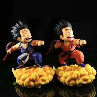 โมเดลฟิกเกอร์ PVC อนิเมะ Dragon Ball Z Young Son Goku with Flying Nimbus ขนาด 17 ซม. ของเล่นสําหรับเด็ก