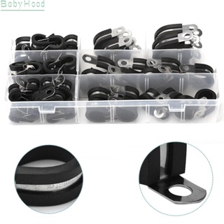 【Big Discounts】Cable Clamps 3/4" 3/8" 304 Stainless Steel 60 Pieces. Cable Clamps Rubber#BBHOOD