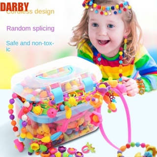 Darby ลูกปัดป๊อป ขนาดใหญ่ หลากสี สําหรับทําเครื่องประดับ สร้อยข้อมือ ของขวัญวันเกิด DIY 200 ชิ้น