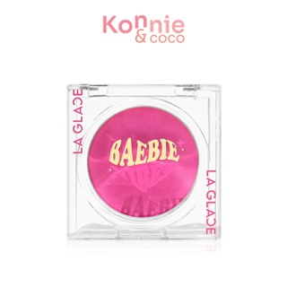 LA GLACE Baebie Vibes Cream Blush Baebie In Love 4g ครีมบลัชเนื้อสมูทเฉดชมพูอมม่วงจาก Laglace.