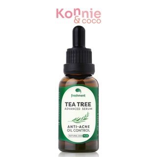 Freshment Tea Tree Advanced Serum เฟรชเม้นท์ เซรั่มทีทรี ลดการเกิดสิว ควบคุมความมัน ปรับผิวกระจ่างใส.