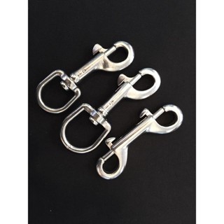 Marine Snap, Single &amp; Double End Snap Scuba Diving สแนป ตะขอเกี่ยว อุปกรณ์ดำน้ำ stainless steel อย่างหนา แข็งแรง