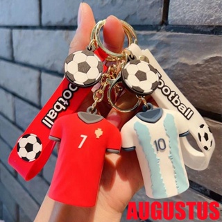 Augustus พวงกุญแจ จี้เสื้อกีฬาฟุตบอล ขนาดเล็ก ของขวัญ สําหรับห้อยกระเป๋าเป้สะพายหลัง