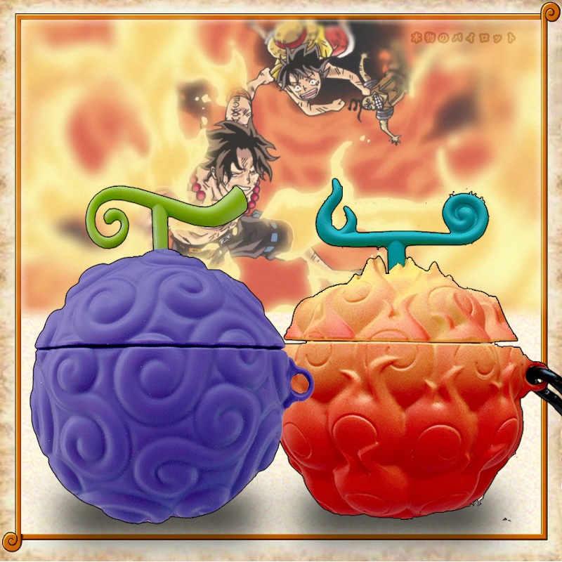 ใหม่ เคสหูฟัง ลายผลไม้ One Piece Burn The Fruit สําหรับ AirPods 3 1 2 ...