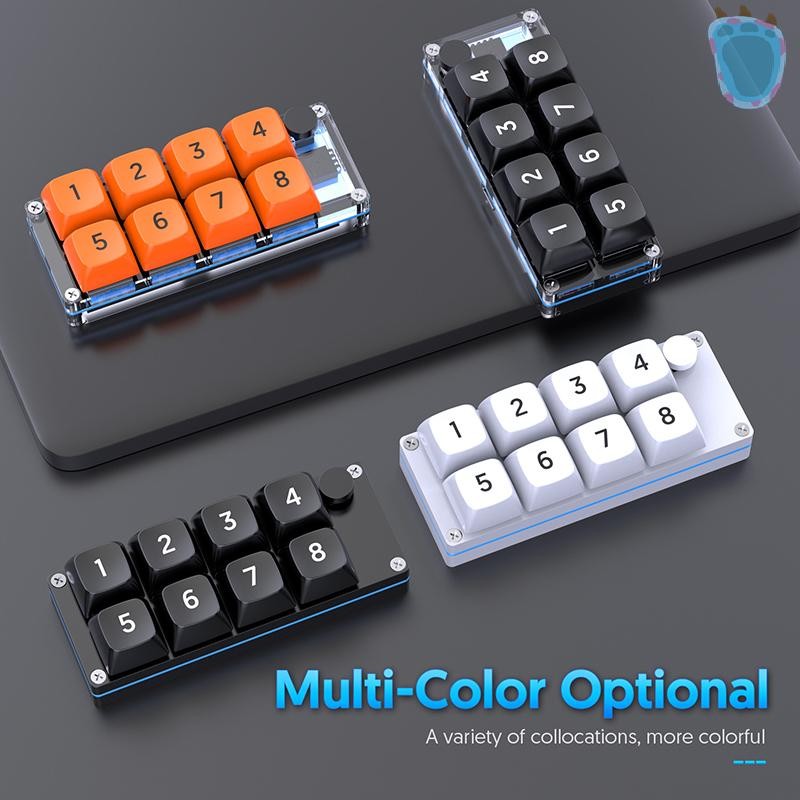 [PA] 8 Key ปุ่มลัดมาโครตั้งโปรแกรมได้ Fully Hot Swappable Mechanical ...