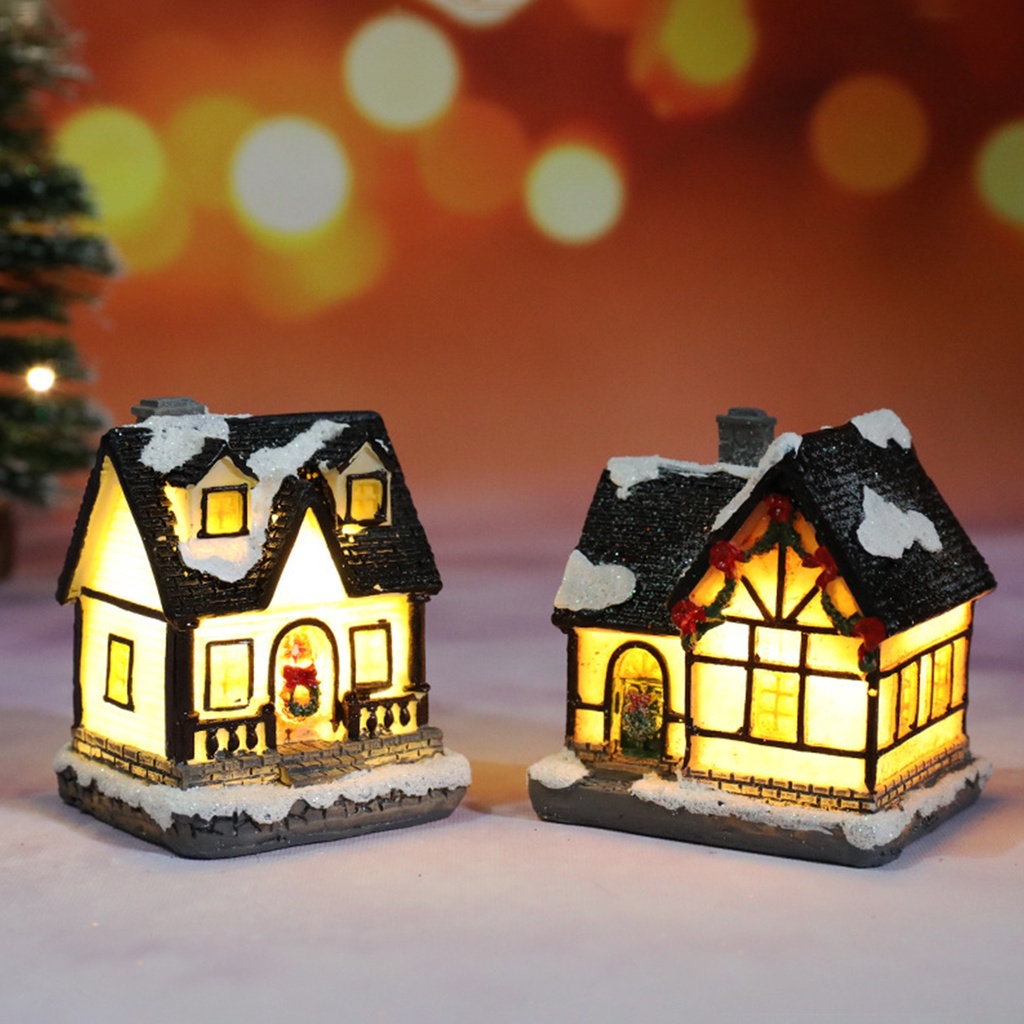 christmas-แม่พิมพ์เรซิ่น-led-รูปบ้าน-ขนาดเล็ก-สําหรับตกแต่งบ้าน-คริสต์มาส