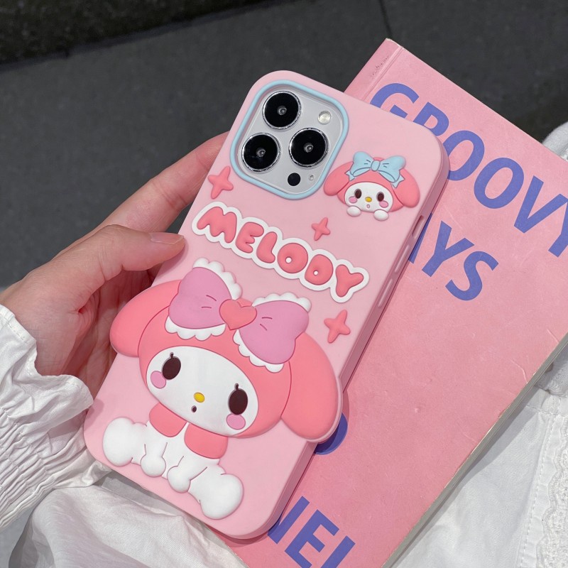 เคสโทรศัพท์มือถือ-ซิลิโคนนิ่ม-ลาย-sanrio-melody-สําหรับ-iphone-11-12-13-14-pro-max-14pro-13pro