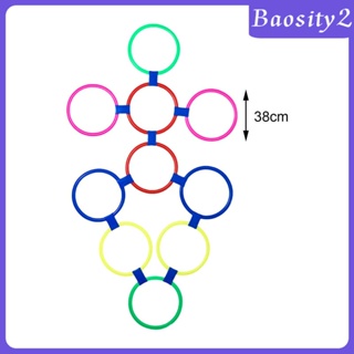 [Baosity2] แหวนฝึกความเร็ว และความคล่องตัว หลากสี สําหรับยิมเทรนเนอร์ 10 ชิ้น