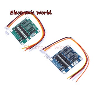 Bms 4S 30A 14.4V Balancer PCB 18650 บอร์ดป้องกันแบตเตอรี่ลิเธียมลิเธียมลิเธียมลิเธียมลิเธียม LiFePO4 4S BMS วงจรชาร์จสมดุล PCM