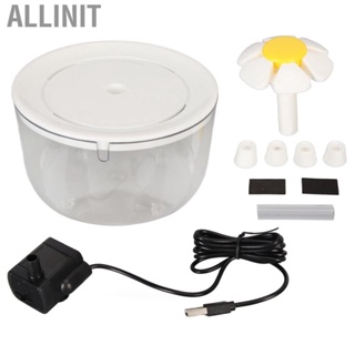 Allinit cats water dispensers  Water Fountain Automatic Circulation USB Transparent Tank Silent Pet