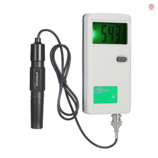 High Precision pH Meter Portable Tester Digital Tester for Laboratory Drinking Water Hydroponics Aquarium Swimming pool White