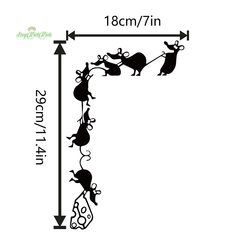 erck-gt-ใหม่-สติกเกอร์พีวีซี-ลายหนูปีนเขา-ชีส-แบบตลก-สําหรับติดตกแต่งผนังบ้าน