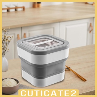 [Cuticate2] กล่องเก็บอาหารสัตว์เลี้ยง แบบพับได้ ทนทาน สําหรับสุนัข แมว ปิกนิก เดินทาง