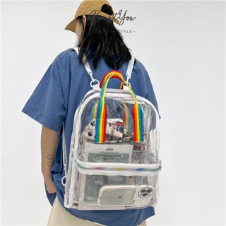 กระเป๋าเป้สะพายหลัง กระเป๋านักเรียน มีซิป กันน้ํา ขนาดใหญ่ สําหรับผู้หญิง [BeautYou.th]