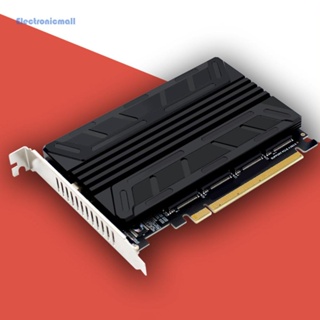 [ElectronicMall01.th] อะแดปเตอร์เมนบอร์ดขยาย M.2 NVMe SSD เป็น PCIE X16M Key Array 4 พอร์ต AU