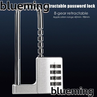 Blueming2 กุญแจล็อคประตู โลหะผสมสังกะสี รูปตัว U ปรับความยาวได้ กันขโมย สําหรับสํานักงาน