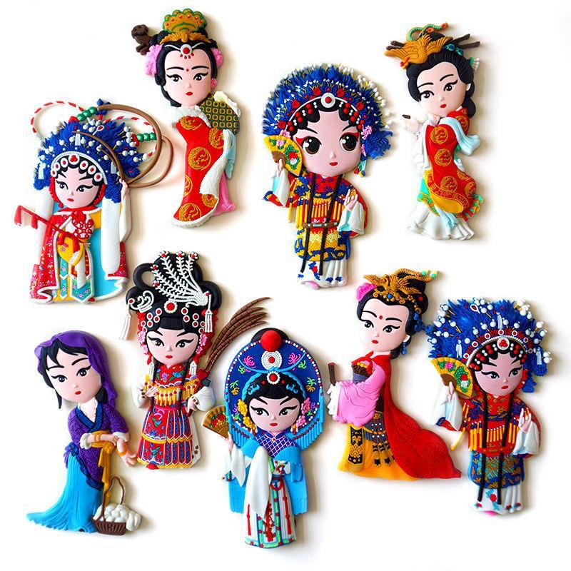 ใหม่-สติกเกอร์-ลายการ์ตูน-opera-peking-opera-สไตล์จีน-สําหรับติดตกแต่งสมุดภาพ