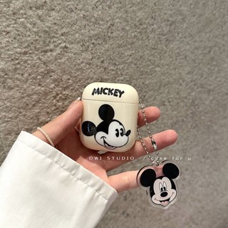 Cute Cream White Mickey Case For Airpods 1/2/3 Generation Airpodspro2 Protective Case Bluetooth Earphone Case Pro2 Soft MAYR