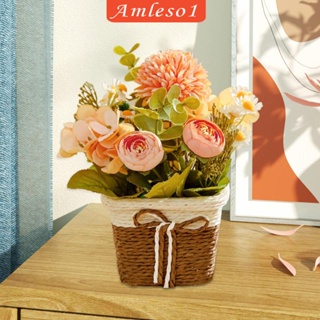 [Amleso1] กระถางดอกไม้ประดิษฐ์ สําหรับตกแต่งบ้าน