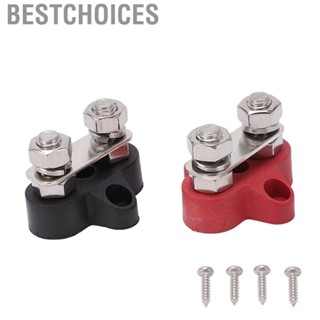 Bestchoices NEW  Terminal Block M8 Positive Negative Post Connector Set DC  24V