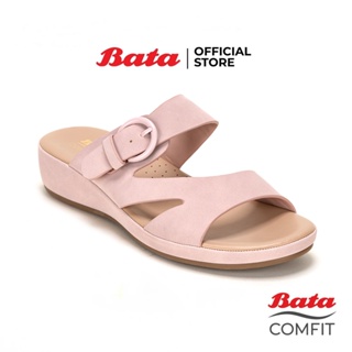 Bata บาจา Comfit รองเท้าเพื่อสุขภาพแบบสวม น้ำหนักเบา รองรับน้ำหนักเท้าได้ดี สำหรับผู้หญิง รุ่น ADRINA สีชมพู 6015017 สีเขียว 6017017