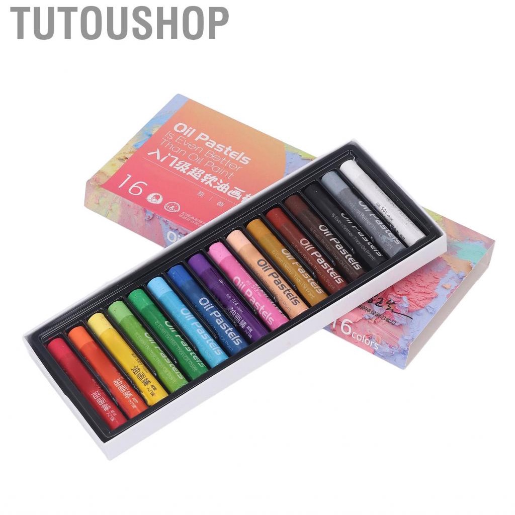 Oil Pastels 16 Colors Soft Sturdy Strong Coverage Pastel