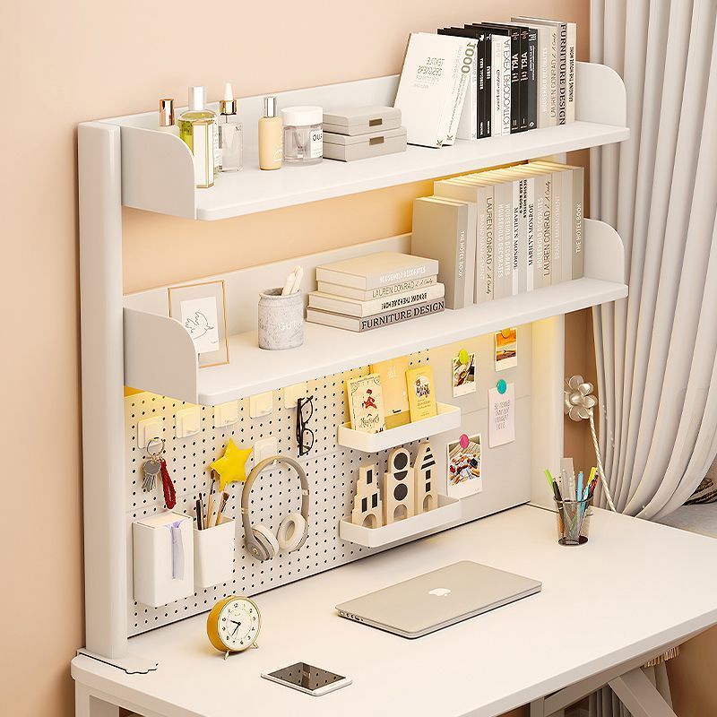 เดสก์ท็อปHole BOARD Storage Rackไม่มีเจาะโต๊ะศึกษาโต๊ะแนวตั้งพาร์ทิชัน ...