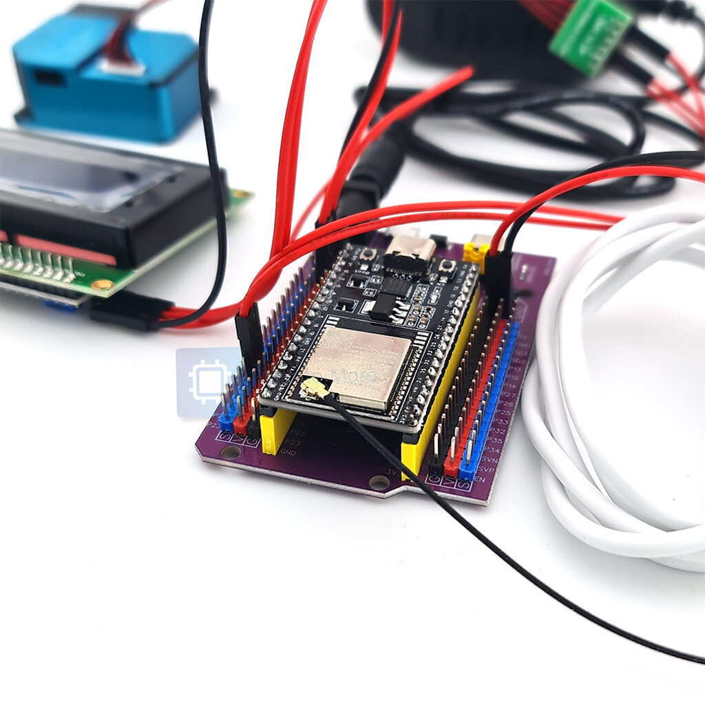 ชุดทดลองทำเซ็นเซอร์วัดฝุ่น PM2.5 ด้วย ESP32 และ PMS3003 พร้อมหน้าจอแสดง ...