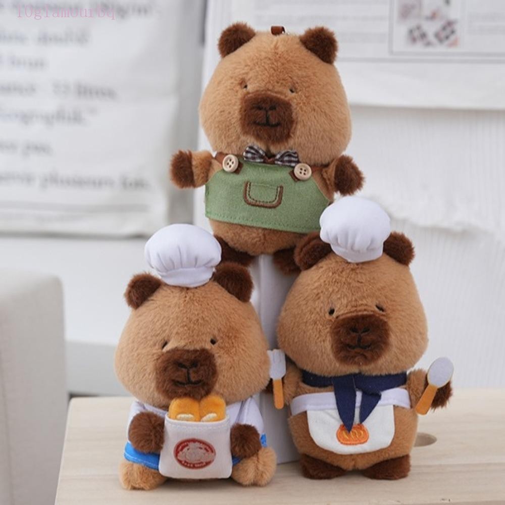 Glamourbq Capybara Plush จี้, Cook Dress Up Capybara Plush พวงกุญแจ ...