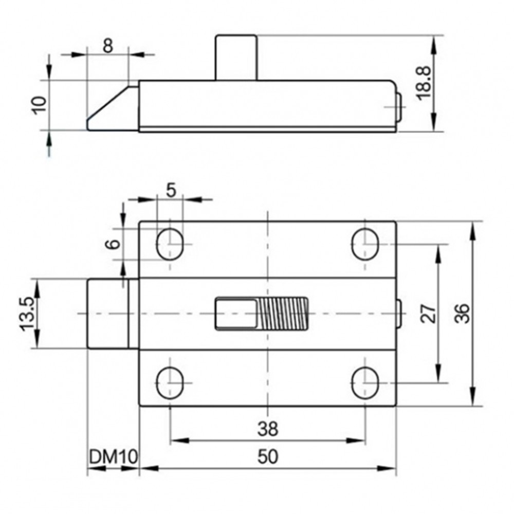 Automatic Spring Latch Long Service Life Secure Lock Wear-resistant ...