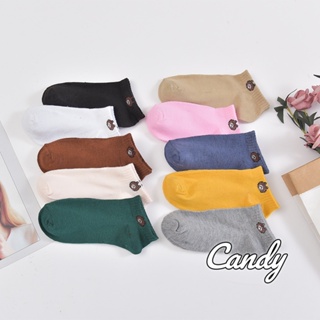 Candy Kids ถุงเท้า แฟชั่นผู้หญิงเสื้อผ้า ระบายอากาศ ไม่อับชื้น ไม่ส่งกลิ่นเหม็น เบอร์ A96N017 35Z230831