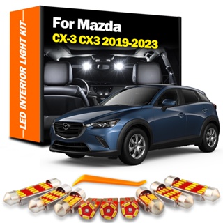 ชุดไฟ LED ติดป้ายทะเบียนรถยนต์ สําหรับ Mazda CX-3 CX3 2019 2020 2021 2022 2023 10 ชิ้น