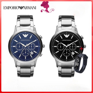 นาฬิกา emporio armani นาฬิกาข้อมือควอตซ์แฟชั่น สายแสตนเลส กันน้ํา สําหรับบุรุษ AR2434 AR2448